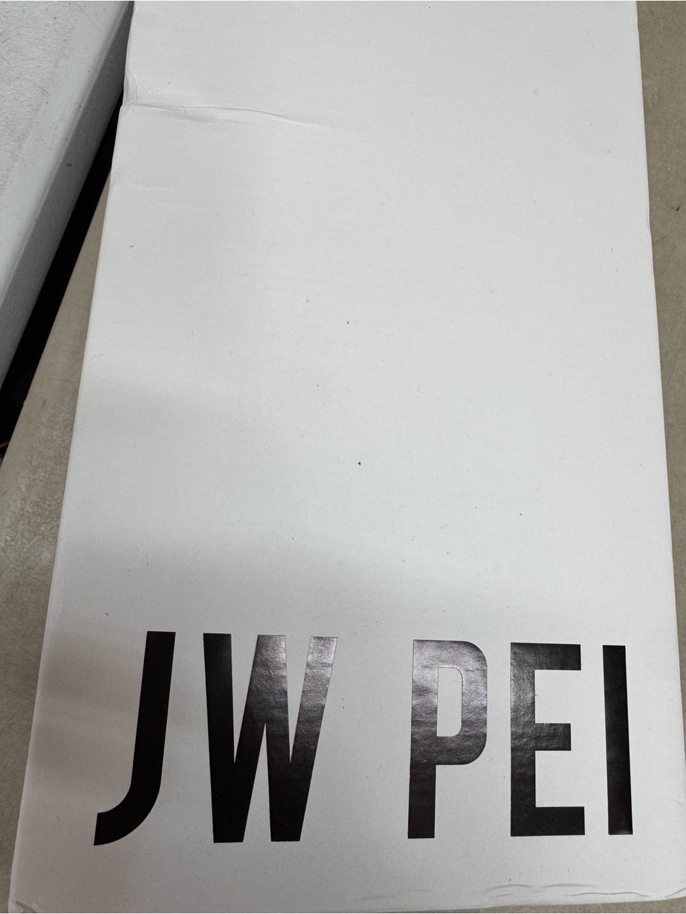 JW PEI White and Black Logo Crossbody Bag Box